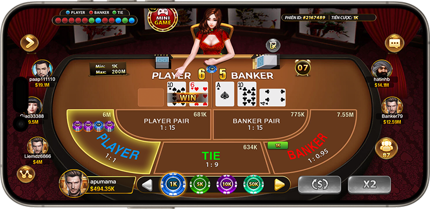 Chơi game bài Baccarat tại HitClub